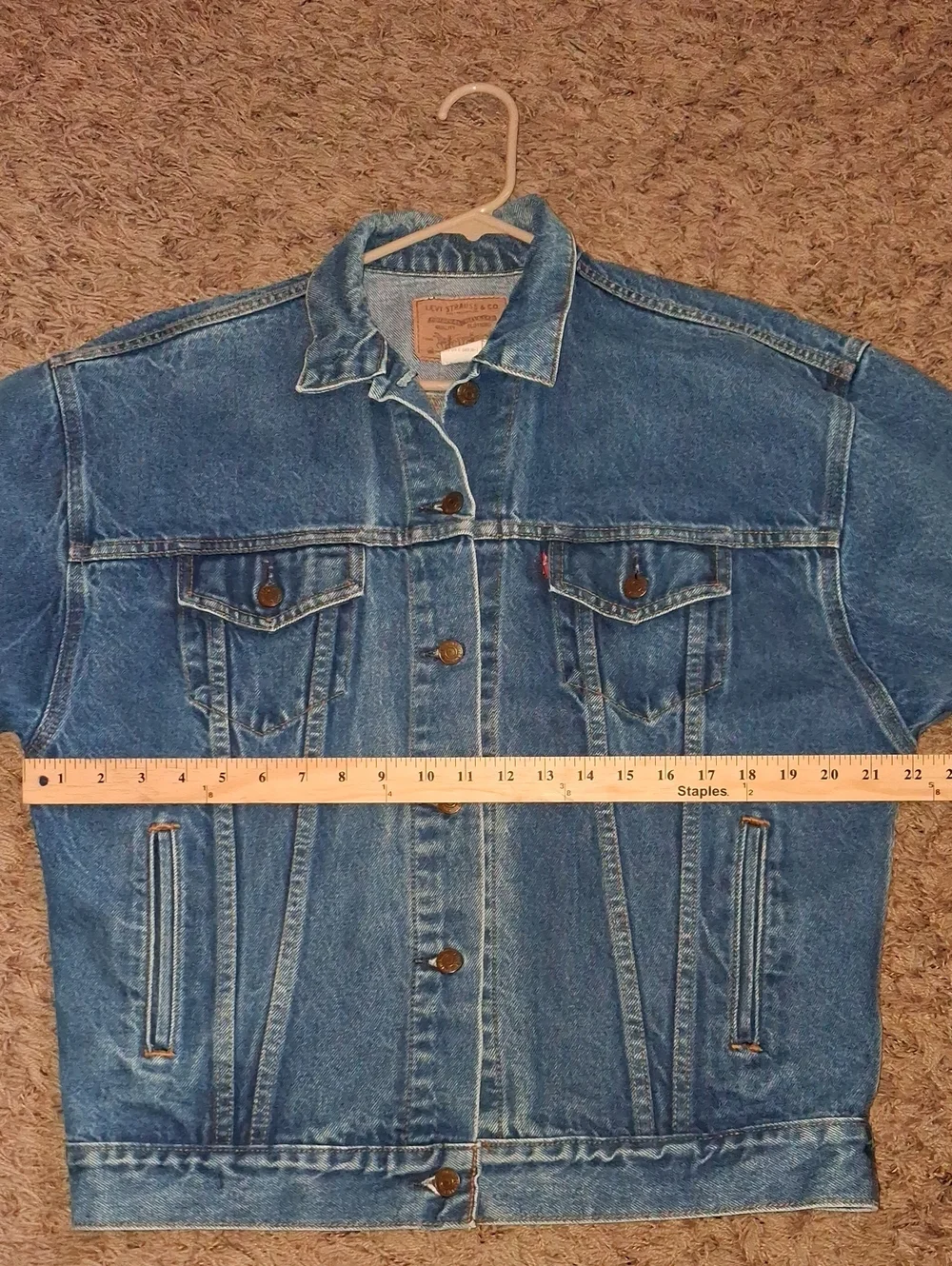 Mens Women's Vintage 1986 Levi's Trucker Jacket Size M Medium